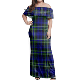 Clan Arbuthnot Modern Tartan Hawaii Dress VR80 Clan Arbuthnot Tartan Hawaii Dress